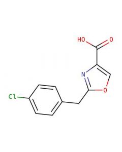 Astatech 2-(4-CHLOROBENZYL)OXAZOLE-4-CARBOXYLIC ACID, 95.00% Purity, 0.25G